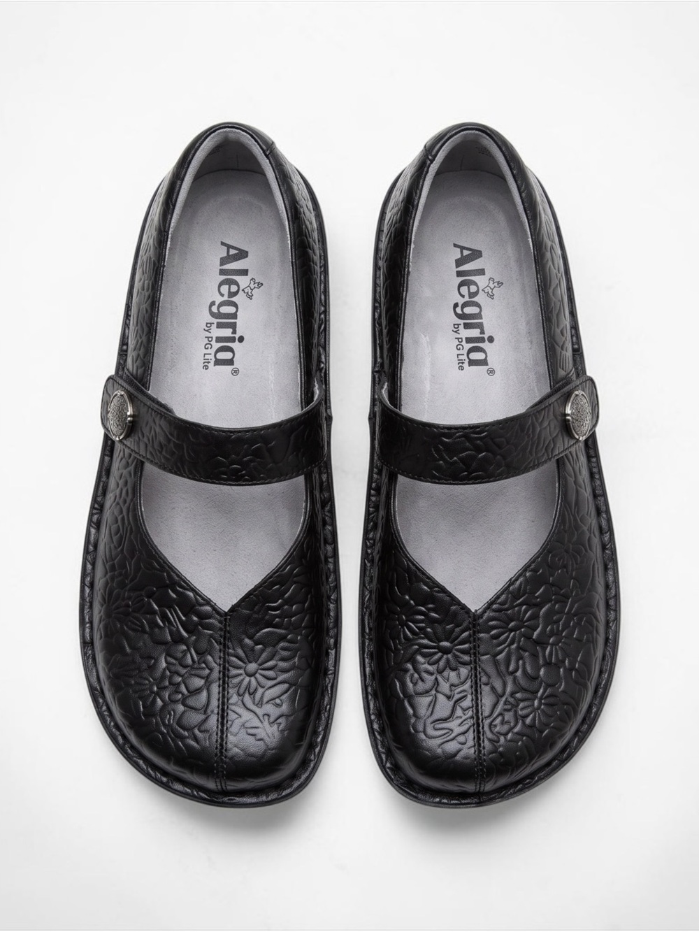 NWOB Alegria Black Paloma Mary Jane square toe box clogs  Size EU37/7-7.5 FAY-43
